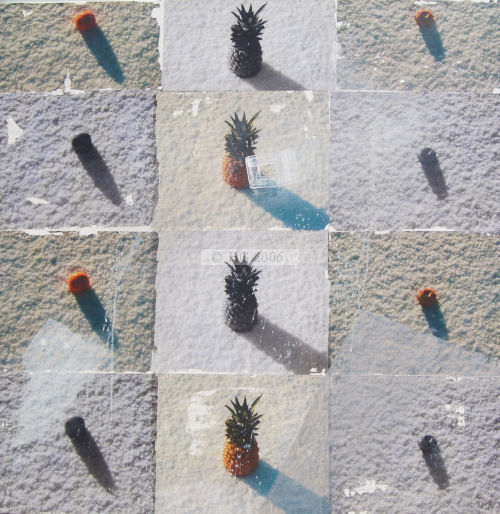 Fruit Iambic Trimeter 100x100cm mixed media on canvas